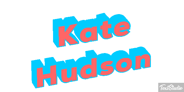 Kate Hudson Text effect