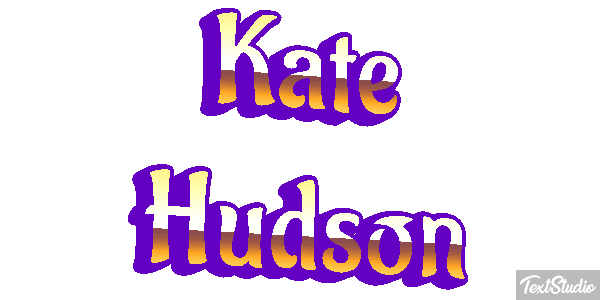 Kate Hudson Text effect