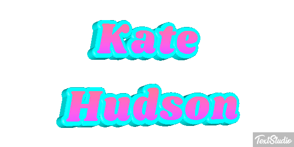 Kate Hudson Text effect