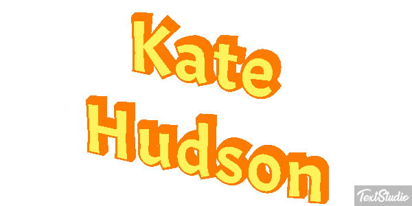 Kate Hudson Text effect