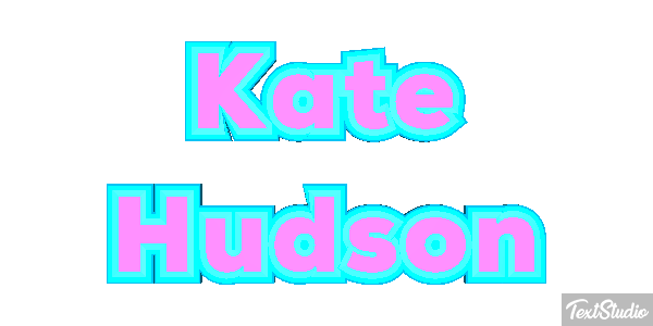 Kate Hudson Text effect