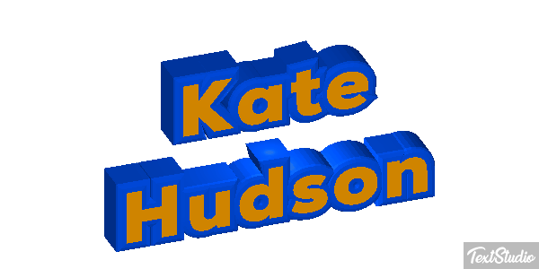 Kate Hudson Text effect
