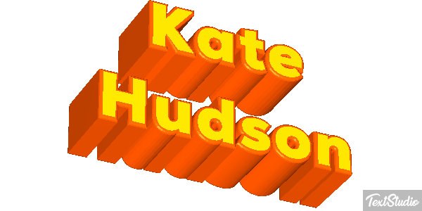 Kate Hudson Text effect