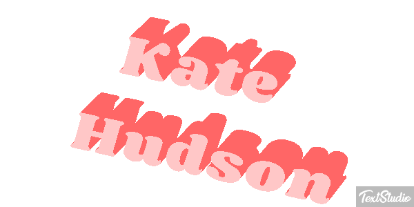 Kate Hudson Text effect