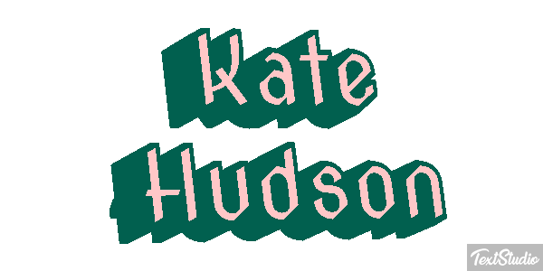 Kate Hudson Text effect