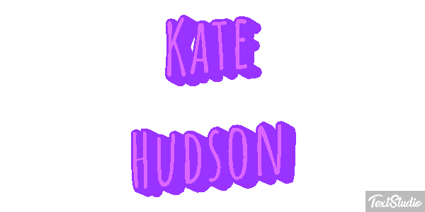 Kate Hudson Text effect