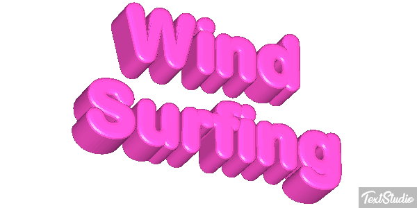 Wind Surfing Text effect