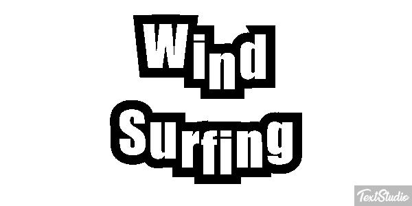 Wind Surfing Text effect