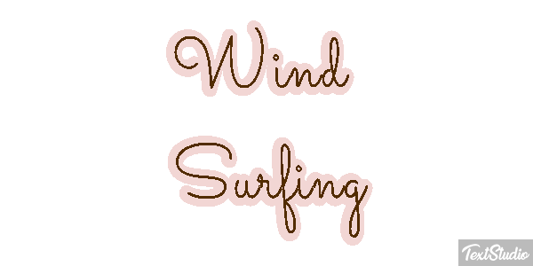 Wind Surfing Text effect