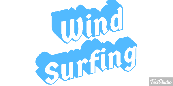 Wind Surfing Text effect