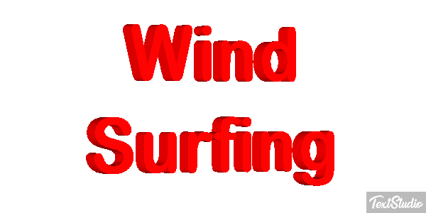 Wind Surfing Text effect