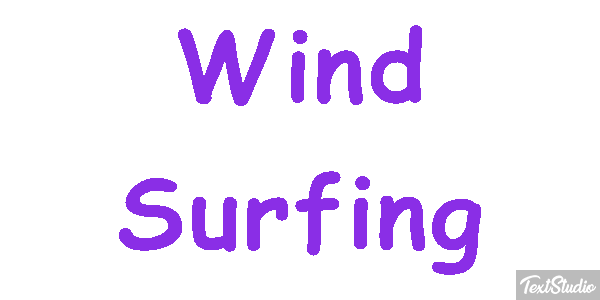 Wind Surfing Text effect
