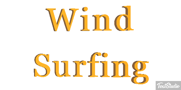 Wind Surfing Text effect