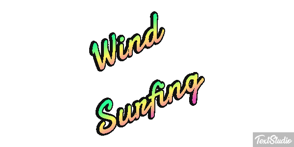 Wind Surfing Text effect