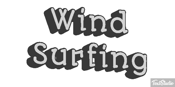 Wind Surfing Text effect