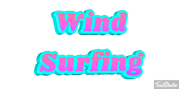 Wind Surfing Text effect