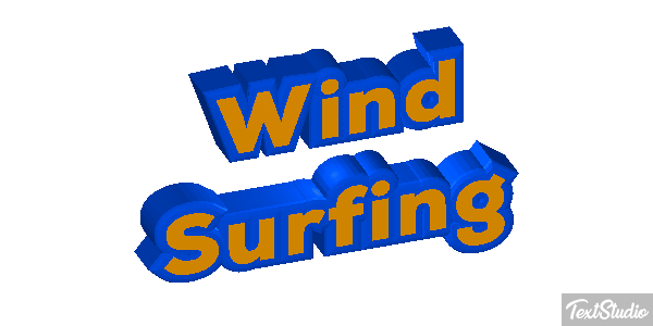 Wind Surfing Text effect