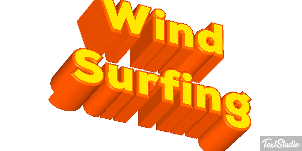 Wind Surfing Text effect