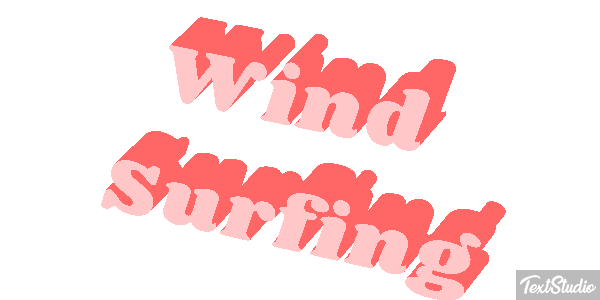 Wind Surfing Text effect