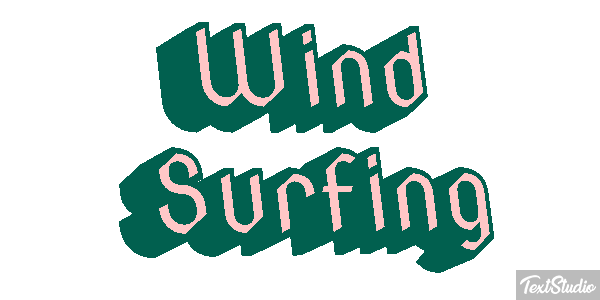 Wind Surfing Text effect