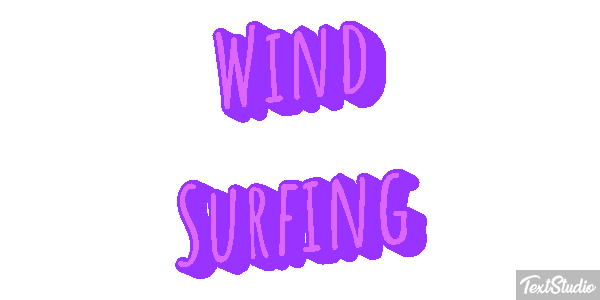 Wind Surfing Text effect