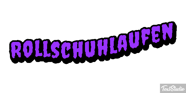 Rollschuhlaufen テキスト効果