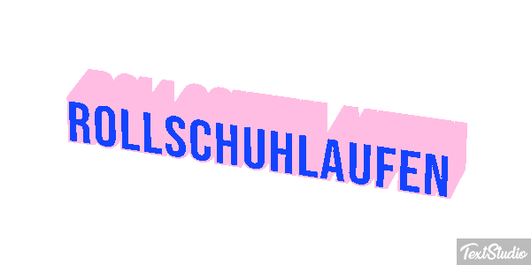 Rollschuhlaufen テキスト効果