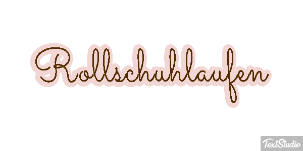 Rollschuhlaufen テキスト効果