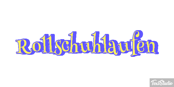 Rollschuhlaufen テキスト効果