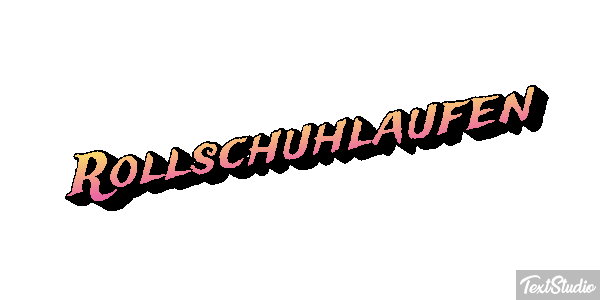 Rollschuhlaufen テキスト効果