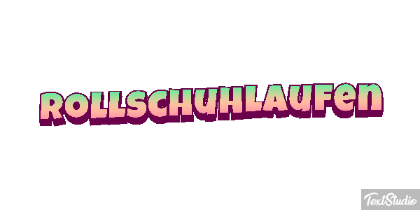 Rollschuhlaufen テキスト効果