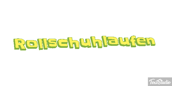 Rollschuhlaufen テキスト効果
