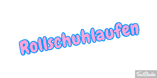 Rollschuhlaufen テキスト効果