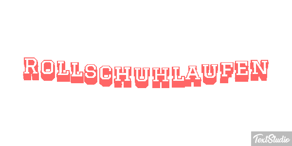 Rollschuhlaufen テキスト効果
