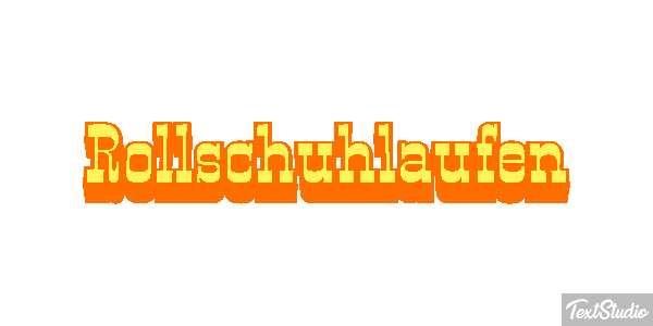 Rollschuhlaufen テキスト効果