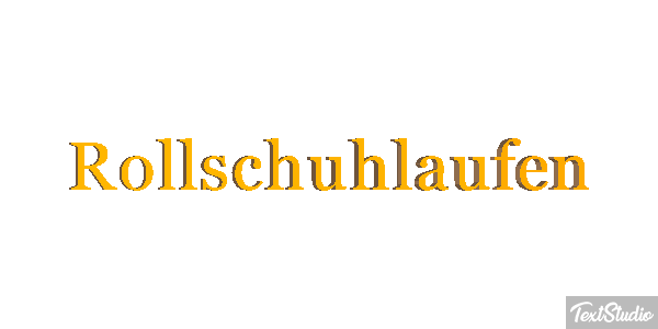 Rollschuhlaufen テキスト効果