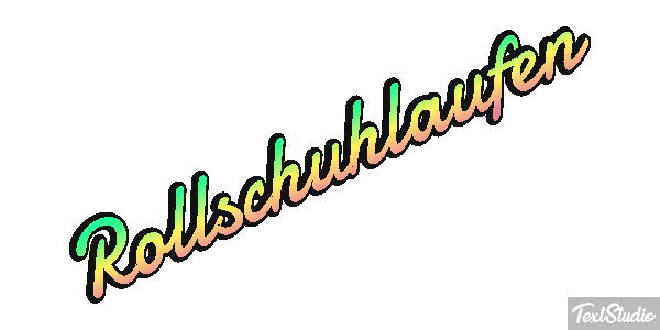 Rollschuhlaufen テキスト効果