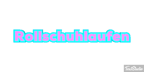 Rollschuhlaufen テキスト効果