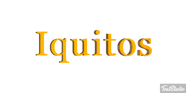 Iquitos テキスト効果