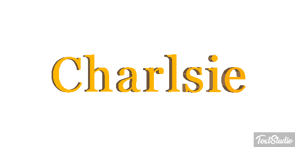Charlsie Text effect