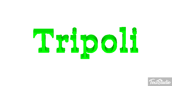 Tripoli Текстовый эффект