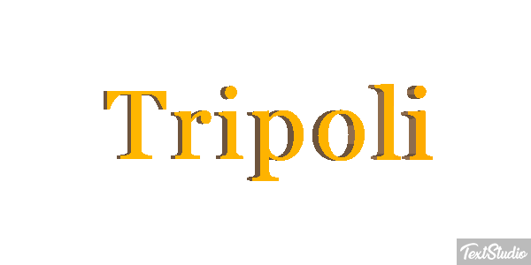 Tripoli Текстовый эффект