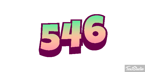 546 Text effect