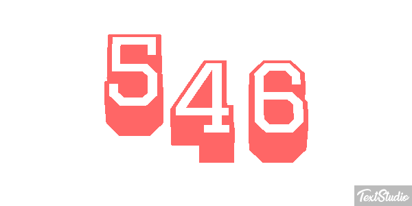 546 Text effect