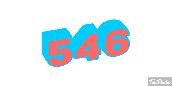 546 Text effect