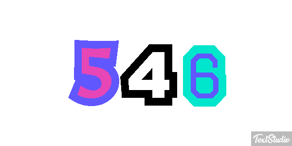 546 Text effect