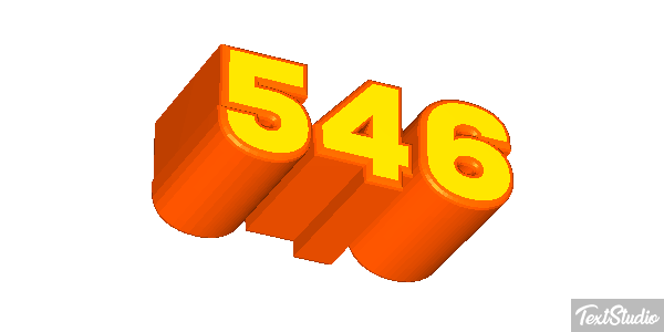 546 Text effect