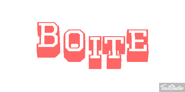 Boîte Text effect