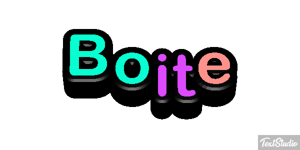Boîte Text effect