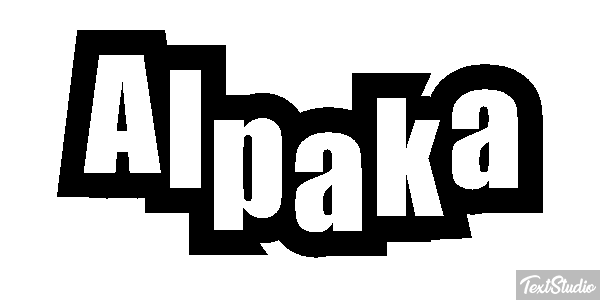 Alpaka Texteffekt